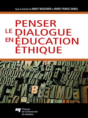 cover image of Penser le dialogue en éducation éthique